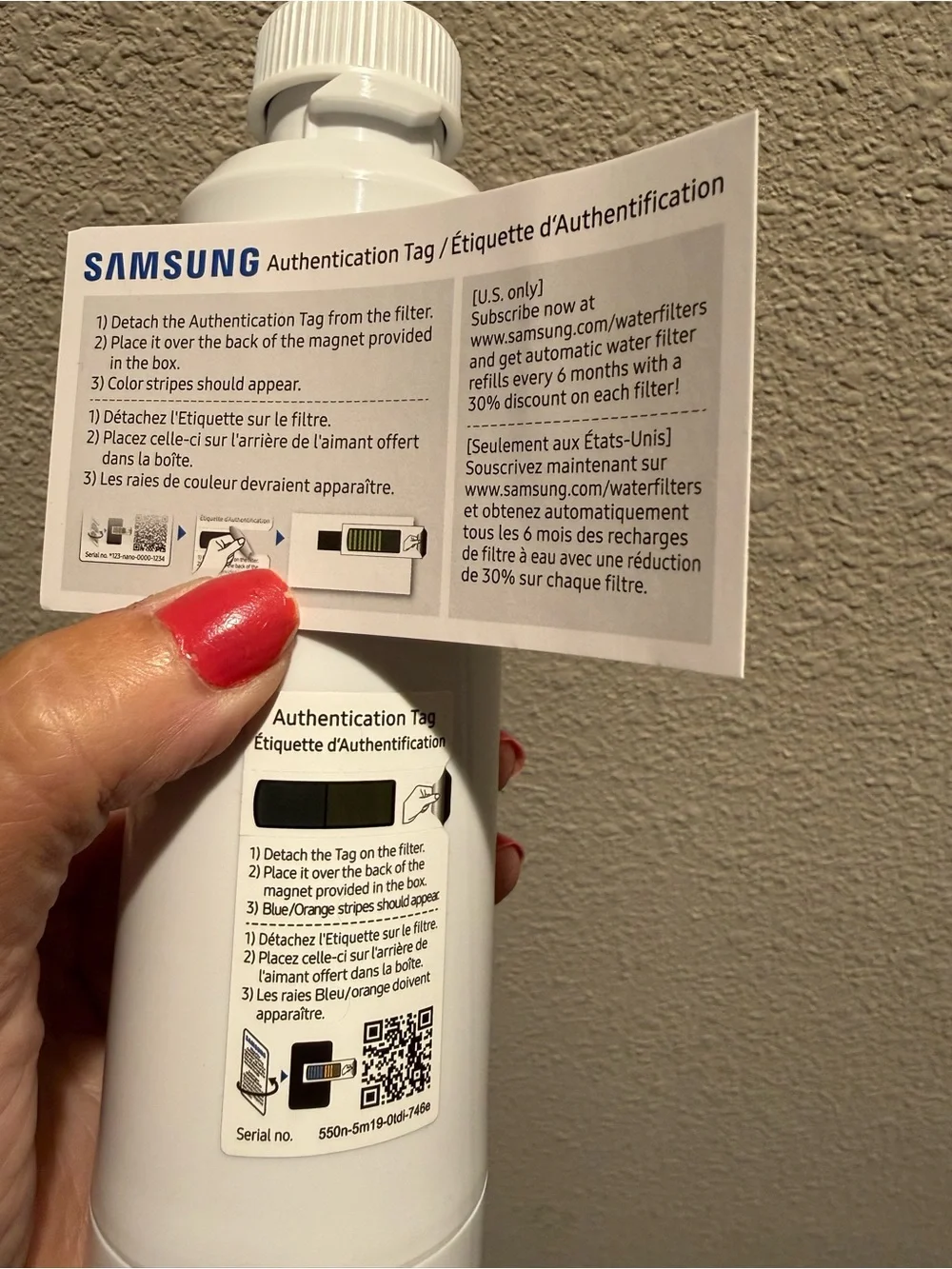 Samsung Water Filter HAF-CIN/EXP - never used